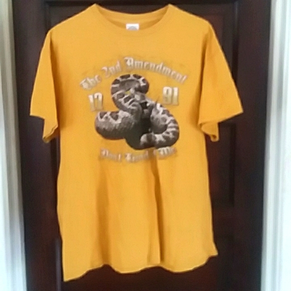 Vintage "Dont Tread on Me" 2nd Amendment sz Large - Picture 2 of 4